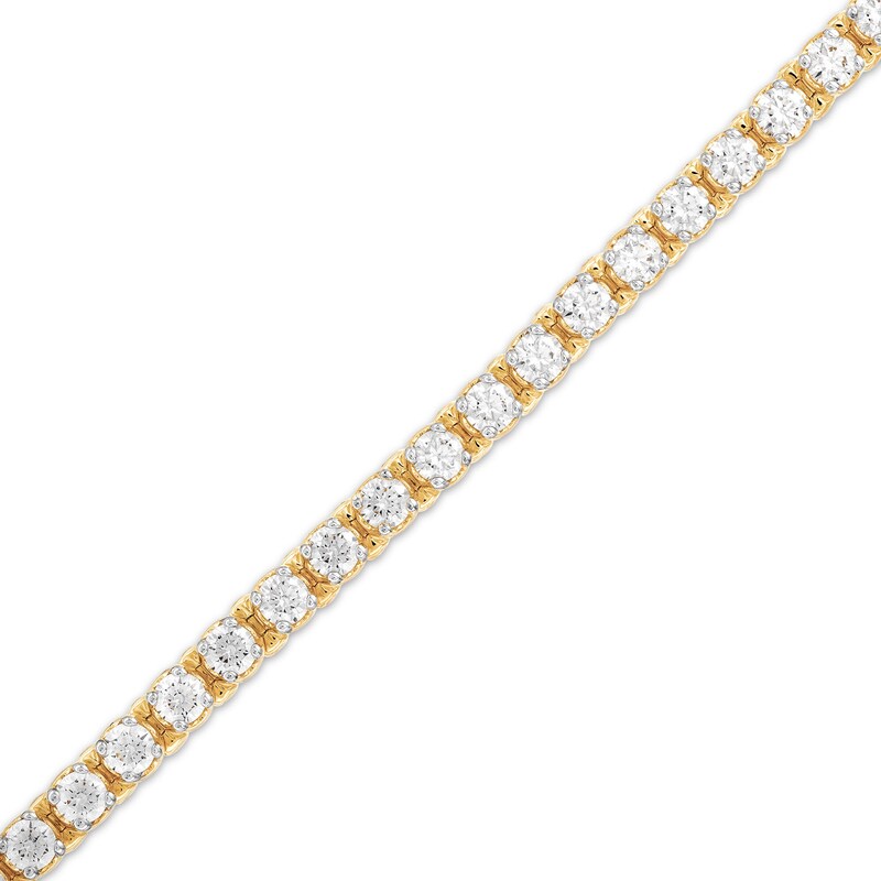 Main Image 1 of 5 CT. T.W. Lab-Grown Diamond Tennis Bracelet in 10K Gold (F/SI2)