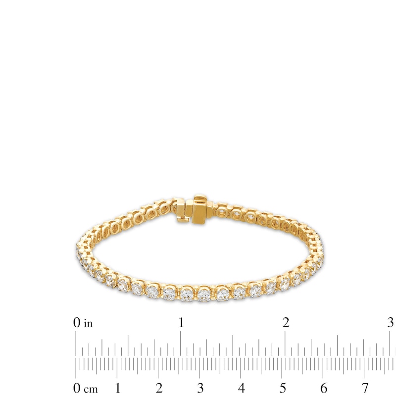 Main Image 4 of 5 CT. T.W. Lab-Grown Diamond Tennis Bracelet in 10K Gold (F/SI2)