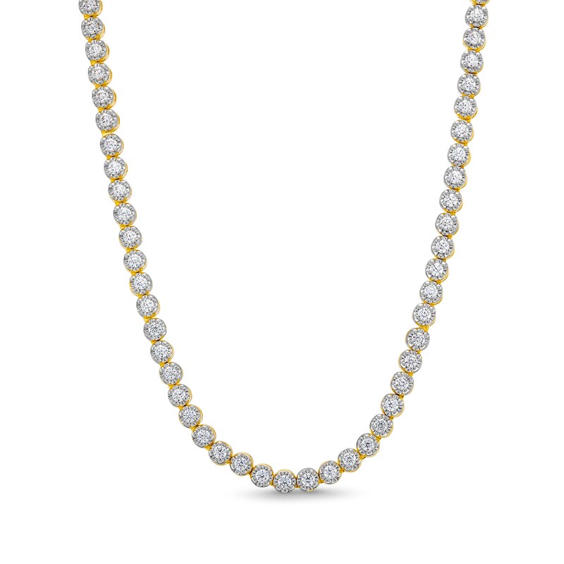 Main Image 1 of Zales x Rocksbox 5 CT. T.W. Lab-Created Diamond Eternity Necklace in 10K White Gold (F/SI2)