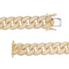 Thumbnail Image 3 of 10 CT. T.W. Lab-Grown Diamond Cuban Link Bracelet in 10K Gold (F/SI2)