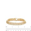 Thumbnail Image 4 of 10 CT. T.W. Lab-Grown Diamond Cuban Link Bracelet in 10K Gold (F/SI2)