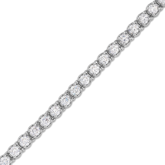 12 CT. T.w. Lab-Grown Diamond Line Bracelet in 10K White Gold (F/Si2)