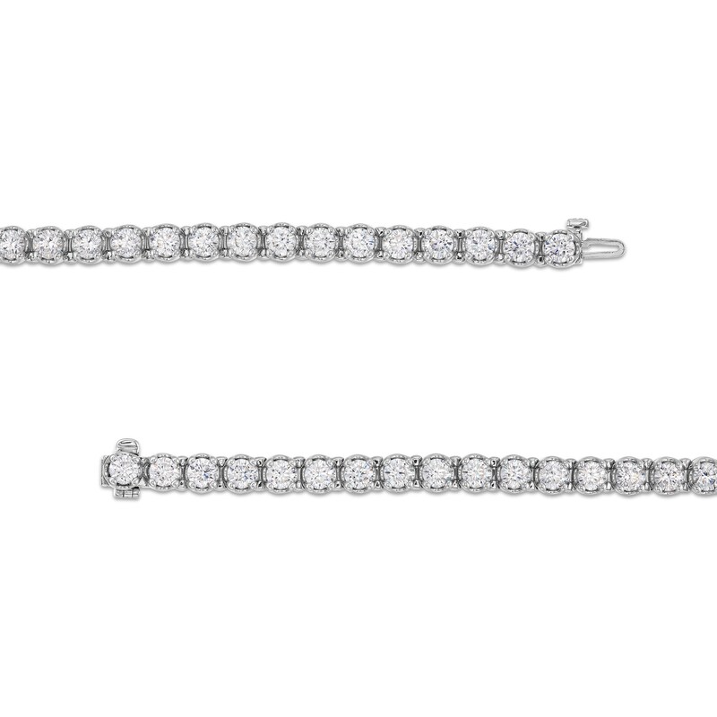 Main Image 3 of 12 CT. T.W. Lab-Grown Diamond Line Bracelet in 10K White Gold (F/SI2)