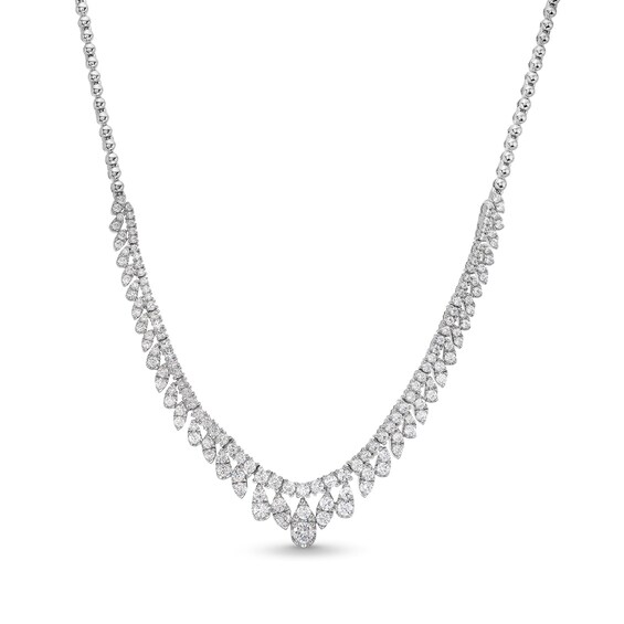 4 CT. T.w. Lab-Grown Diamond Fringe Necklace in 10K Gold (F/Si2