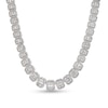 Thumbnail Image 1 of 21.58 CT. T.W. Lab-Grown Diamond Octagonal Composite Necklace in 10K White Gold (F/SI2)