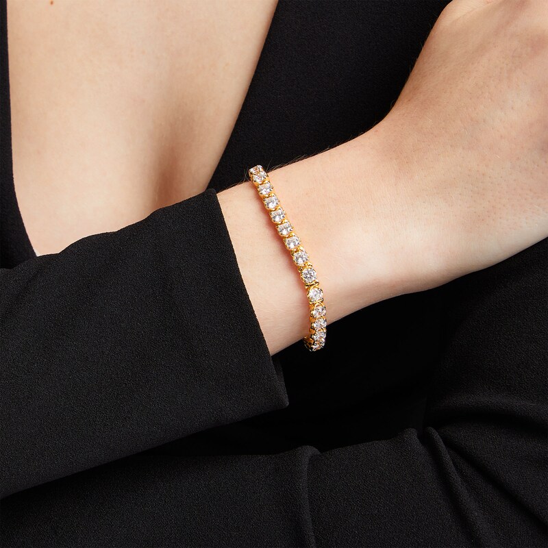 Main Image 2 of 9 CT. T.W. Lab-Grown Diamond Line Bracelet in 10K Gold (F/SI2)