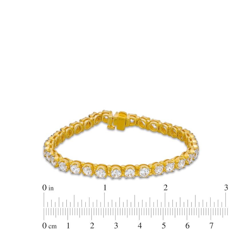Main Image 4 of 9 CT. T.W. Lab-Grown Diamond Line Bracelet in 10K Gold (F/SI2)