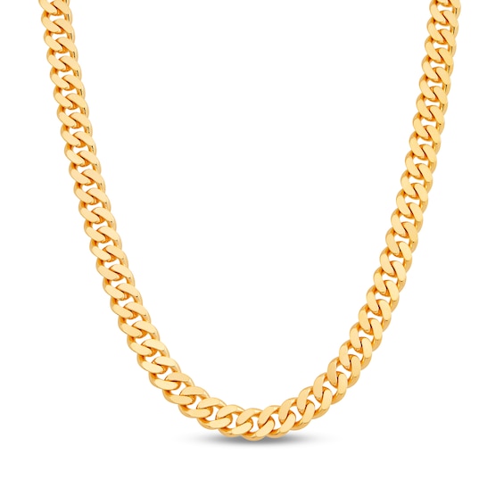 Men's 9.4mm Cuban Curb Chain Necklace in Solid 10K Gold - 24"