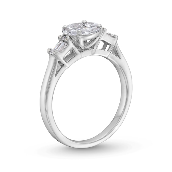 1 CT. T.w. Multi-Diamond Composite Engagement Ring in 10K White Gold