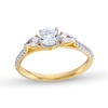 Thumbnail Image 1 of 3/4 CT. T.W. Multi-Diamond Three Stone Engagement Ring in 10K Gold