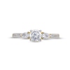 Thumbnail Image 4 of 3/4 CT. T.W. Multi-Diamond Three Stone Engagement Ring in 10K Gold