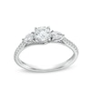 Thumbnail Image 1 of 3/4 CT. T.W. Multi-Diamond Three Stone Engagement Ring in 10K White Gold