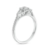 Thumbnail Image 3 of 3/4 CT. T.W. Multi-Diamond Three Stone Engagement Ring in 10K White Gold