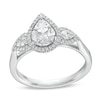 Thumbnail Image 1 of 3/4 CT. T.W. Multi-Diamond Pear Composite Framed Engagement Ring in 10K White Gold
