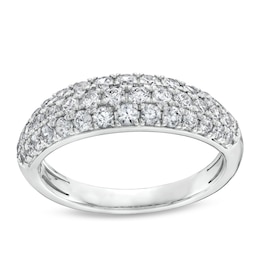 1 CT. T.W. Diamond Multi-Row Band in Platinum