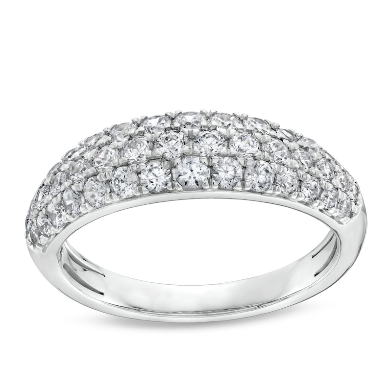 Main Image 1 of 1 CT. T.W. Diamond Multi-Row Band in Platinum