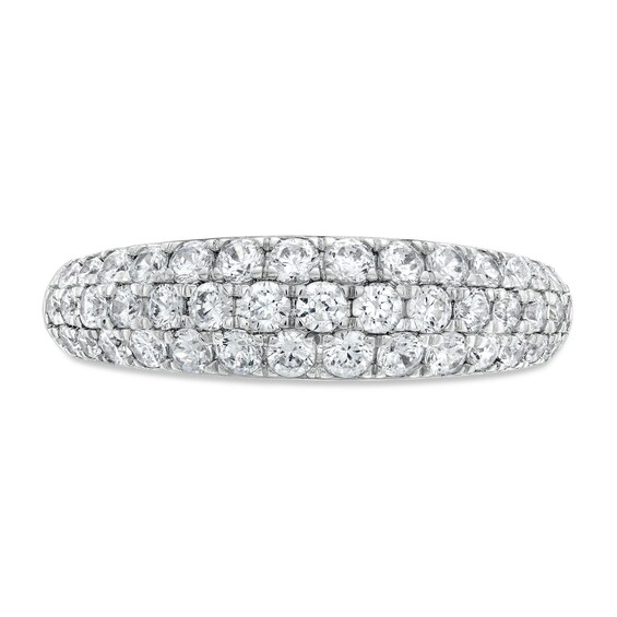 1 CT. T.w. Diamond Multi-Row Band in Platinum
