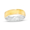 Thumbnail Image 0 of Men's 6.0mm Brushed Satin Band in 14K Two-Tone Gold
