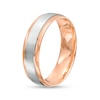 Thumbnail Image 2 of Men's 6.0mm Brushed Satin Band in 14K Two-Tone Gold