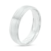 Thumbnail Image 3 of 6.0mm Engravable Brushed Satin Band in 14K White Gold (1 Line)