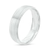 Thumbnail Image 2 of Men's 6.0mm Brushed Satin Band in 14K White Gold