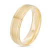 Thumbnail Image 3 of 6.0mm Engravable Brushed Satin Band in 14K Gold (1 Line)