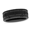 Thumbnail Image 1 of 8.0mm Comfort Fit Black Ion-Plated Tungsten Wedding Band
