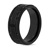 Thumbnail Image 2 of 8.0mm Comfort Fit Black Ion-Plated Tungsten Wedding Band