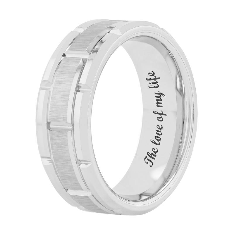Main Image 3 of 8.0mm Comfort Fit Tungsten Wedding Band
