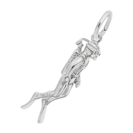 Rembrandt Charms® Scuba Diver in Sterling Silver