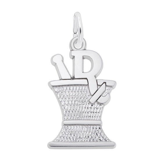 Rembrandt Charms® Pharmacy Mortar and Pestle in Sterling Silver