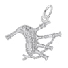 Thumbnail Image 0 of Rembrandt Charms® Scottish Bagpipe in Sterling Silver