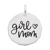 Thumbnail Image 0 of Rembrandt Charms® "Girl Mom" Disc in Sterling Silver