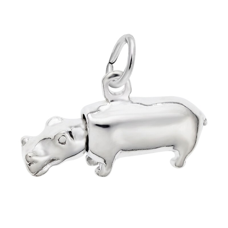 Rembrandt Charms® Hippo in Sterling Silver