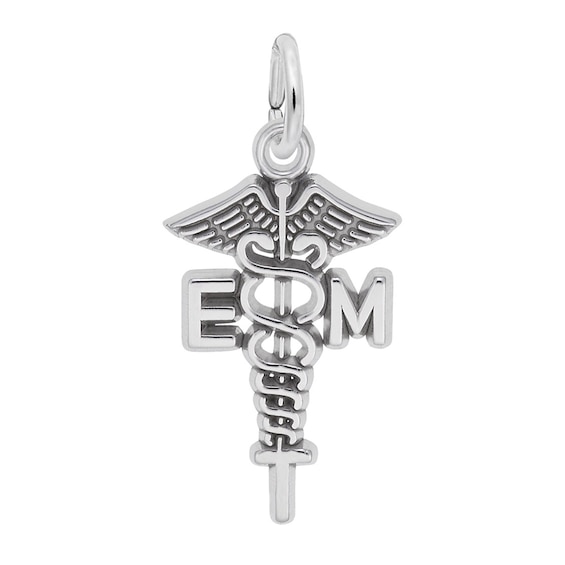 Rembrandt Charms® "Emt" Caduceus in Sterling Silver