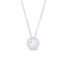 Thumbnail Image 1 of 1-1/8 CT. T.W. Certified Lab-Grown Diamond Solitaire Framed Pendant in 14K White Gold (F/SI2)