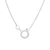 Thumbnail Image 2 of 1-1/8 CT. T.W. Certified Lab-Grown Diamond Solitaire Framed Pendant in 14K White Gold (F/SI2)
