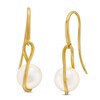 Thumbnail Image 1 of 7.0 x 7.5mm Freshwater Cultured Pearl Caged Drop Earrings in 14K Gold
