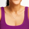 Thumbnail Image 2 of 1/5 CT. T.W. Diamond Chevron Necklace in 10K White Gold