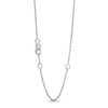 Thumbnail Image 3 of 1/5 CT. T.W. Diamond Chevron Necklace in 10K White Gold