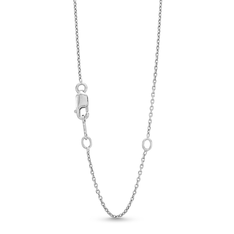Main Image 3 of 1/5 CT. T.W. Diamond Chevron Necklace in 10K White Gold