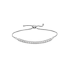 Thumbnail Image 1 of 1/4 CT. T.W. Diamond Miracle Line Bolo Bracelet in Sterling Silver - 9.0"