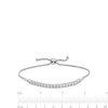 Thumbnail Image 3 of 1/4 CT. T.W. Diamond Miracle Line Bolo Bracelet in Sterling Silver - 9.0"