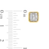 Thumbnail Image 3 of 3/8 CT. T.W. Cushion-Shaped Multi-Diamond Stud Earrings in 10K Gold