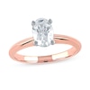 Thumbnail Image 1 of 1 CT. Certified Oval Lab-Grown Diamond Solitaire Engagement Ring in 14K Rose Gold (F/VS2)