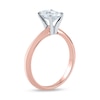Thumbnail Image 2 of 1 CT. Certified Oval Lab-Grown Diamond Solitaire Engagement Ring in 14K Rose Gold (F/VS2)