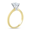 Thumbnail Image 2 of 1 CT. Certified Oval Lab-Grown Diamond Solitaire Engagement Ring in 14K Gold (F/VS2)