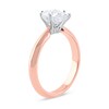 Thumbnail Image 2 of 1 CT. Certified Pear-Shaped Lab-Created Diamond Solitaire Engagement Ring in 14K Rose Gold (F/VS2)