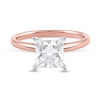 Thumbnail Image 3 of 2 CT. Certified Princess-Cut Lab-Grown Diamond Solitaire Engagement Ring in 14K Rose Gold (F/VS2)