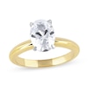 Thumbnail Image 1 of 2 CT. Certified Oval Lab-Grown Diamond Solitaire Engagement Ring in 14K Gold (F/VS2)